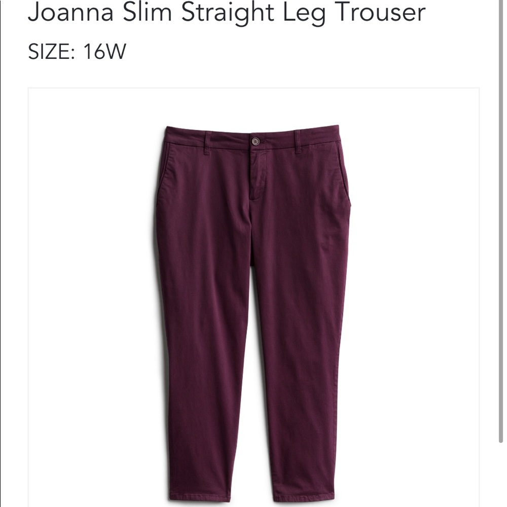 Plum ankle trousers